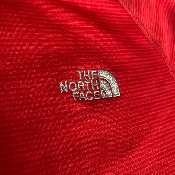 MEDIUM ‘THE NORTH FACE’ ORANGE ZIP UP SWEATER - Picture 6 of 7